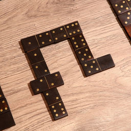 Игра настольная «Домино», в шкатулке, 22×8.5×6.5 см, манговое дерево