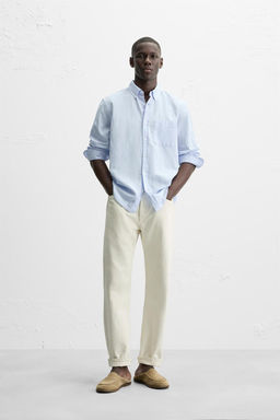 COTTON - LINEN SHIRT - Zara фото 52