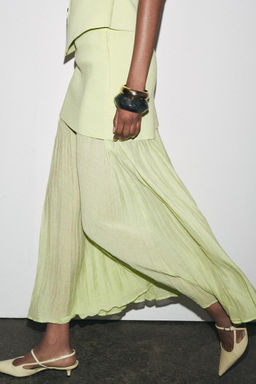COMBINED PLEATED KNIT SKIRT - Zara фото 18