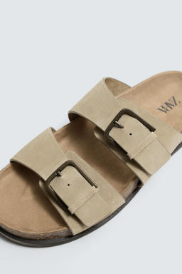 SANDALIA PIEL TIRAS / Beige - Zara фото 6
