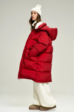 Пуховик удлиненный Lovely Red