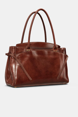 LEATHER CITY BAG - Zara фото 6