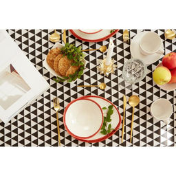 Скатерть Доляна Треугольники 145х1453см,100%пэ, рогожка 130 гр/м  фото 10