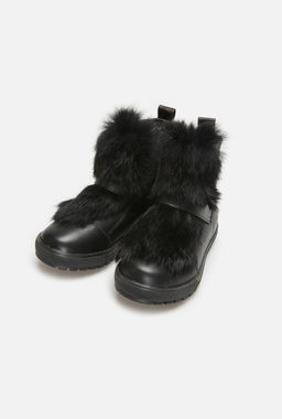 20248210002, Ботинки детские для девочек Pelliccia черный Acoola  фото 2