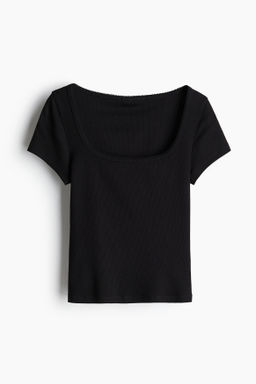 Camiseta de canal? con ribete de picot - H&m фото 3