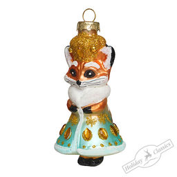 Лисичка-королева (стекло) 5,8х5,3х10,5 см