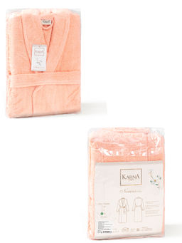 Халат махровый KARNA NORA (Абрикосовый)  фото 12