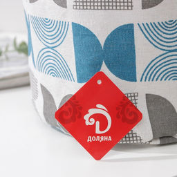 Корзинка для хранения с ручками Доляна Песок, 212120 см, цвет голубой  фото 4