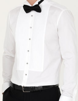 Beyaz Slim Fit Smokin G_mlek