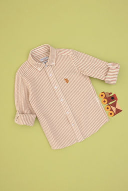 Erkek _ocuk Turuncu Uzun Kollu G_mlek Sepette S_rpriz _ndirim