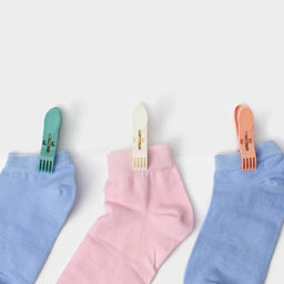 Прищепки для белья Доляна, 24 шт, 71,5 см, ширина низа 4,5 см  фото 3