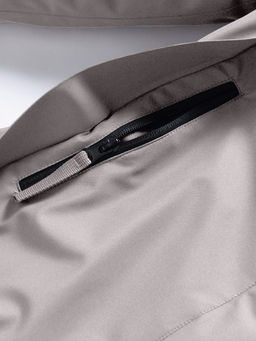 Парка зимняя подростковая для девочки с капюшоном и мехом бежевого цвета 9536B - Valianly фото 15