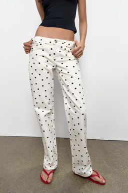 JEANS TRF WIDE LEG TIRO BAJO LUNARES / ?nico - Zara фото 2