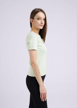 CLE LF013 Футболка жен. ЧБ база св.зелёный - Clever wear фото 2