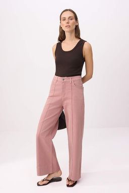 Kahverengi Fitted/Vucuda Oturan Havuz Yaka Kolsuz Fitilli Esnek Orme Atlet TWOSS26AL00062 - Trendyolmilla фото 2