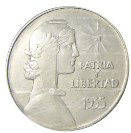 1 песо 1935 года Куба