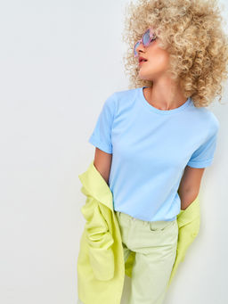 Футболка базовая без принта - Fashion.love.story фото 3