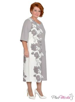 Платье Модель №1085 размеры 44-84 - Plusmoda фото 3