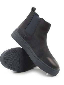 05-X30311M-7 INK. BLUE Ботинки зимние мужские (натуральная кожа, натуральный мех)