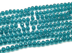 Бусины из циркона рондель гр.10мм цв.мурена, 56см, 67 бусин Радуга камня