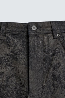 ABSTRACT JACQUARD STRAIGHT-LEG JEANS - Zara фото 9