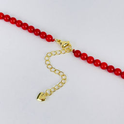 Колье из Коралла и Жемчуга 42 см +