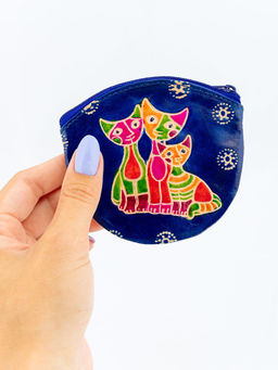 Кошелек под мелочь ручной принт Два Кота №0755/1 уп/3шт - Ганг фото 8