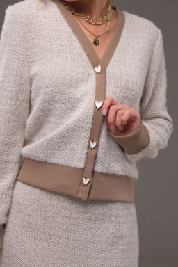 Костюм Galean Style 903.1 бежевый/елочка