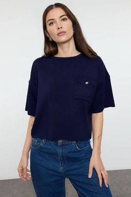 Bej Cep Detayl? Triko Kazak TWOAW25KZ00064 - Trendyolmilla фото 11