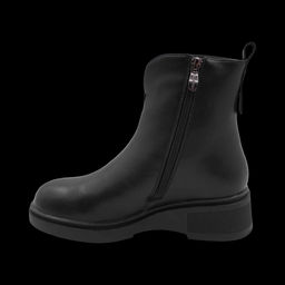 Ботинки из натуральной кожи на меху KY-63-028 черные