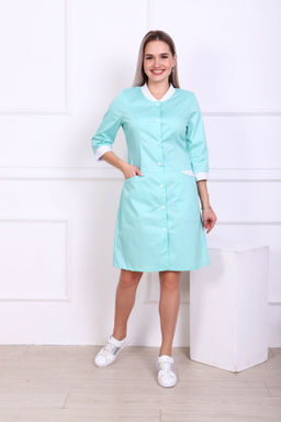 Халат женский 186 СVC. Цвет: мятный - Стильб фото 7