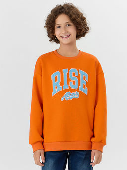 Свитшот для мальчиков оранжевый