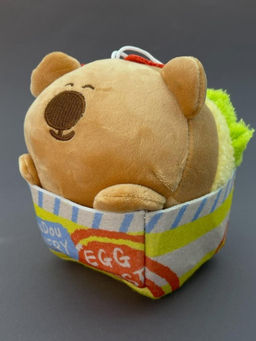 Мягкая игрушка "Capybara take away", brown, 14 см