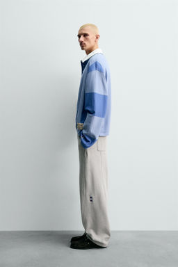 CHAMPION ® X ZARA COLOUR BLOCK POLO SHIRT  фото 4