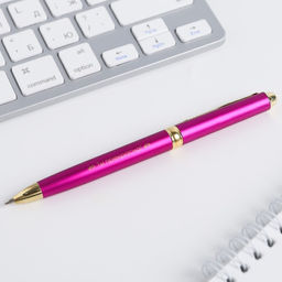 Ручка шариковая, синяя паста, 1.0 мм, металл В день 8 Марта