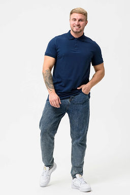 Мужская футболка поло 14401 / Темно-синяя - Modellini фото 6