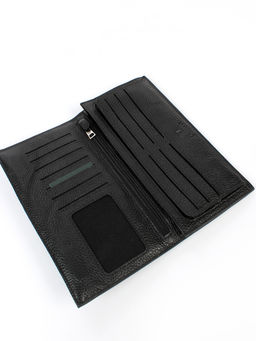 LACCOMA клатч 162-1-черный натуральная кожа фото 4