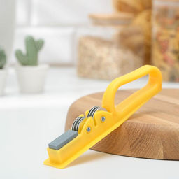 Цена за 2 шт. Точилка для ножей Доляна «Острое лезвие», 19×4.5 см, с ручкой и шлифовкой, МИКС