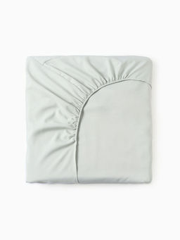 Простыня на резинке LoveLife 160*200*25 см, цв.зеленый, жатка, 100% п/э, 100гр/м2  фото 8