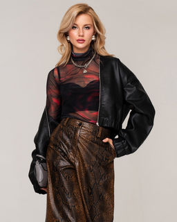 авторская водолазка-гольф из сетки - Sahar art lab фото 12