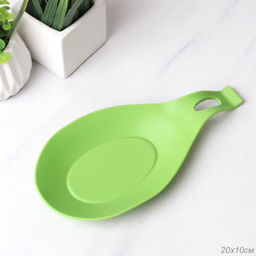 Подставка под ложку силиконовая / OS-920 /уп 500/ Зеленая