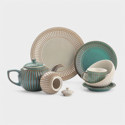 Тарелки Доляна Винтаж, d=20 см, набор 2 шт., керамика, бежевые фото 7