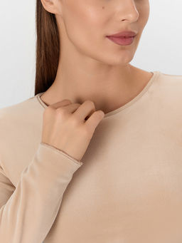 Джемпер женский бежевый велюровый - Mark formelle фото 4