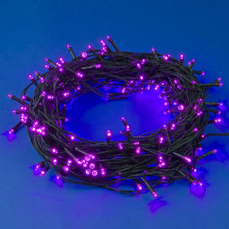 ULD-S2000-200/DGA PINK IP20 Гирлянда светодиодная, 20м. 200 светодиодов. Розовый свет. Провод зеленый. ТМ Uniel