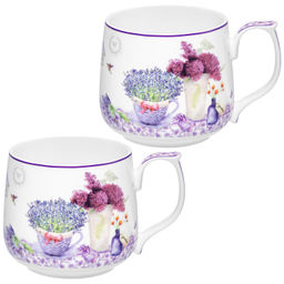 Набор кружек 2 пр. 500 мл 13,5*10*9 см "Лаванда" фарфор NEW BONE CHINA
Состав: Фарфор