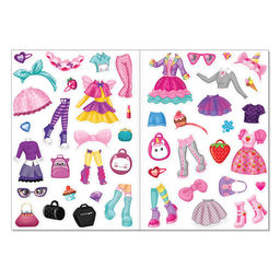 Книги с наклейками многоразовыми Для девочек, набор 2 шт.