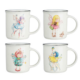 Кружка 310мл Принцессы, фарфор, 4 дизайна