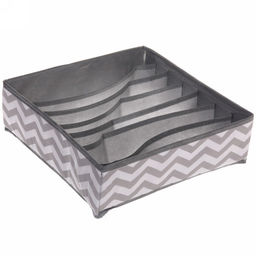 Цена за 2 шт. Кофр - органайзер для хранения вещей "РОНА", цвет пыльно - серый, 7 отделений, 32*32*10см