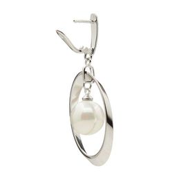 Серьги Чаровница майорка белая - Agat77 фото 2