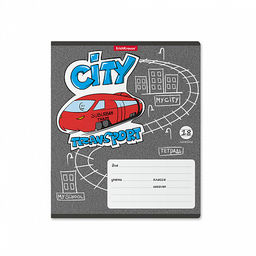 Цена за 10 шт. Тетрадь школьная ученическая ErichKrause City Transport, 18 листов, линейка (в плёнке по 10 шт.)_MIX-PACK  фото 7